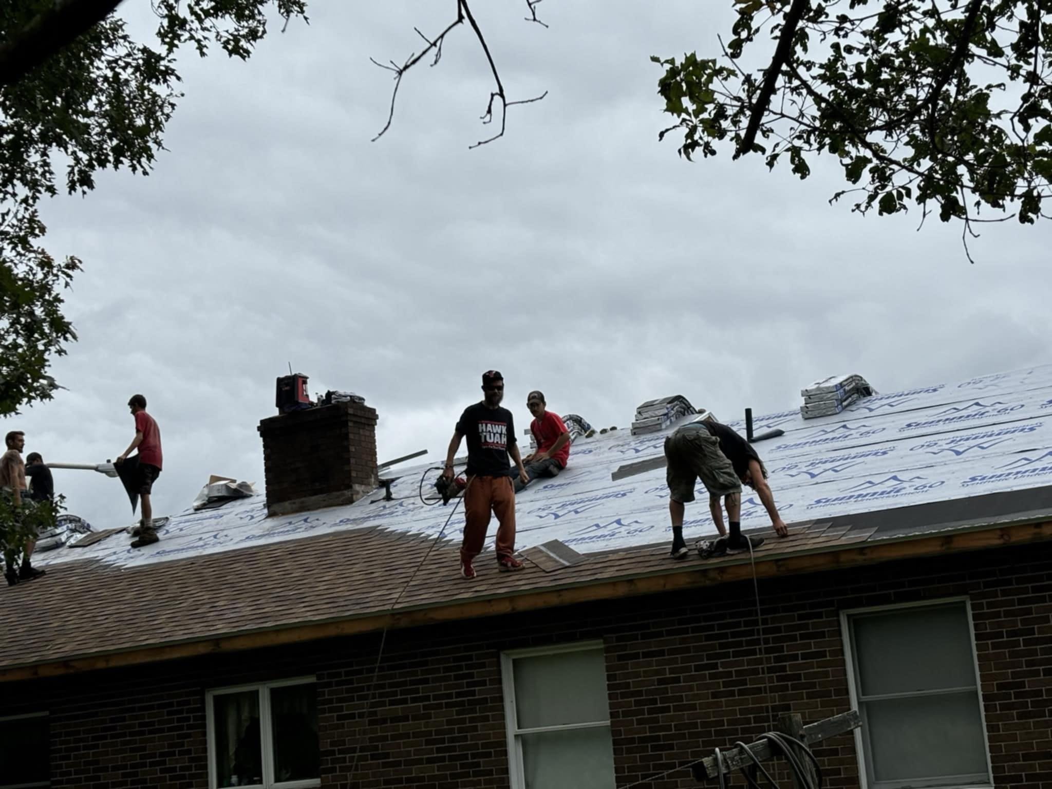 Seybert and sons roofing crew