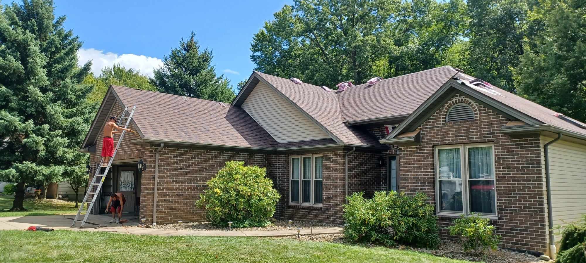 Inspecting roof top shingles